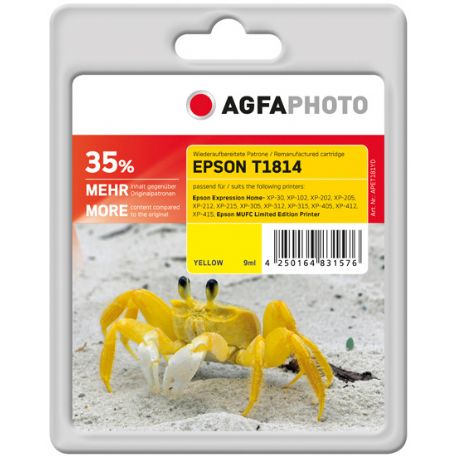 AgfaPhoto APET181YD cartuccia d'inchiostro 1 pz Giallo