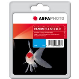 AgfaPhoto APCCLI551XLC cartuccia d'inchiostro 1 pz Resa standard Ciano